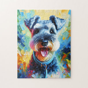 Kerry Blue Terrier hond acrylprint Hondenliefhebbe Legpuzzel