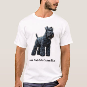 Kerry Blue Terrier hond Maak je eigen aangepaste t T-shirt