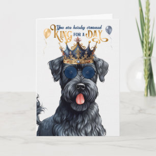 Kerry Blue Terrier Hondenkoning voor Dag Grappige Kaart