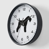 Kerry Blue Terrier Hondenras Silhouette (Hoek)