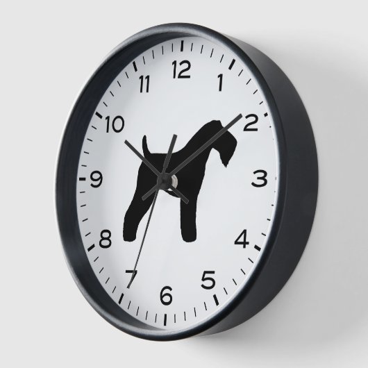 Kerry Blue Terrier Hondenras Silhouette (Hoek)