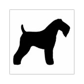 Kerry Blue Terrier Hondenras Silhouette Rubberstempel (Afrduk)