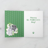 Kerry Blue Terrier Irish Dog Funny St Patricks Day Feestdagen Kaart (Binnen)