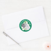 Kerry Blue Terrier Irish Dog Funny St Patricks Day Ronde Sticker (Envelop)