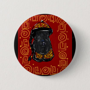 Kerry Blue Terrier Jaar van de Hond Ronde Button 5,7 Cm