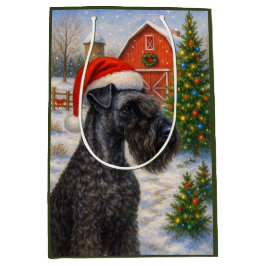 Kerry Blue Terrier Kerstkaart Medium Cadeauzakje