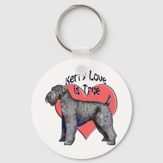 Kerry_Blue_Terrier_love Sleutelhanger (Voorkant)