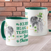 Kerry Blue Terrier Lucky Charm Iers Hondenliefhebb Mok