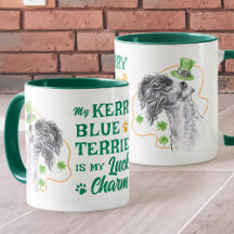 Kerry Blue Terrier Lucky Charm Iers Hondenliefhebb