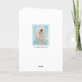 Kerry Blue Terrier Painting - Cute Original Dog Ar Kaart (Achterkant)