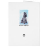 Kerry Blue Terrier Painting Cute Original Dog Art (Achterkant)