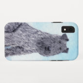 Kerry Blue Terrier Painting Cute Original Dog Art Case-Mate iPhone Case (Achterkant (horizontaal))