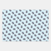 Kerry Blue Terrier Painting Cute Original Dog Art Inpakpapier Vel (Voorkant)