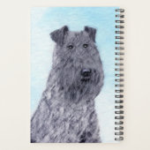 Kerry Blue Terrier Painting Cute Original Dog Art Planner (Achterkant)