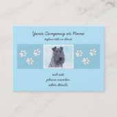 Kerry Blue Terrier Painting Cute Original Dog Art Visitekaartje (Voorkant)