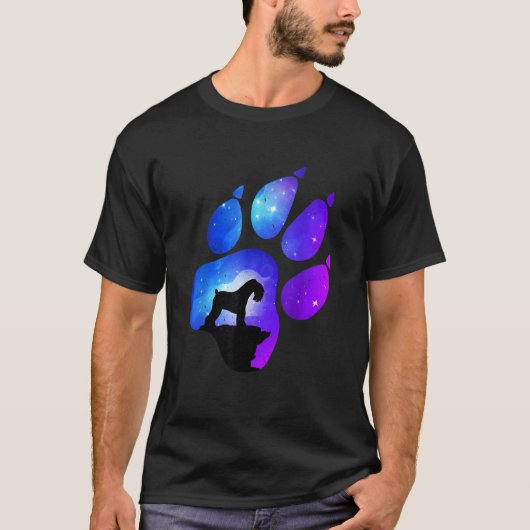 Kerry Blue Terrier Paw Dog  Mom Dad T-shirt (Voorkant)