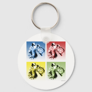 Kerry Blue Terrier Popart Sleutelhanger