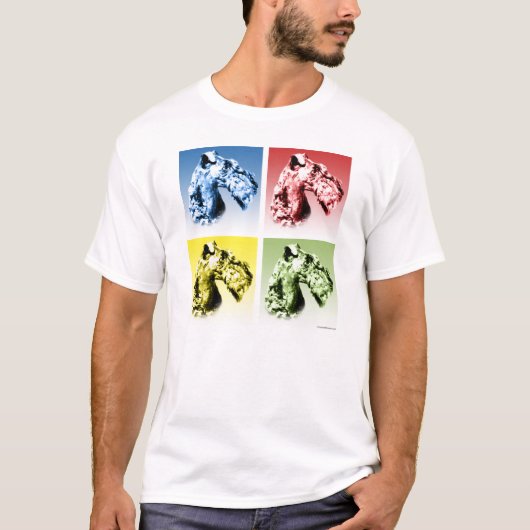 Kerry Blue Terrier Popart T-shirt (Voorkant)