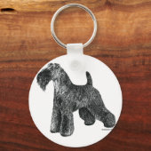 Kerry Blue Terrier Sleutelhanger (Voorkant)