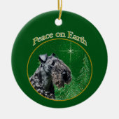 Kerry Blue Terrier Vrede Keramisch Ornament (Voorkant)