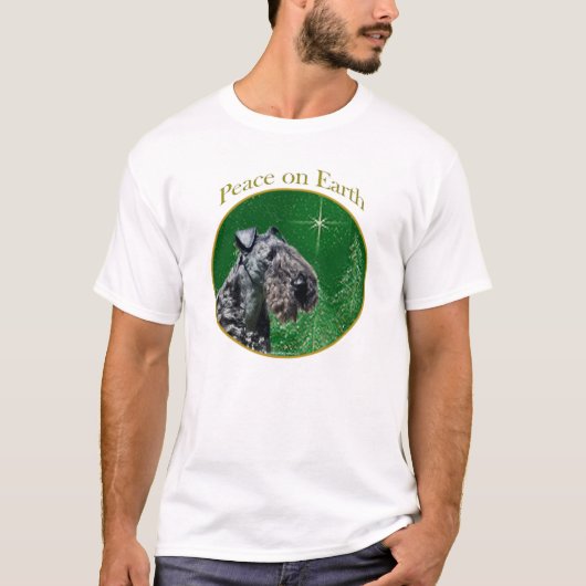 Kerry Blue Terrier Vrede T-shirt (Voorkant)