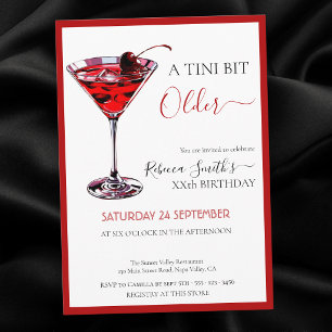 Kerry cocktail Een tini beetje ouder, verjaardag v Kaart