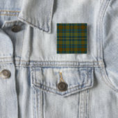 Kerry County Irish Tartan Vierkante Button 5,1 Cm (In situ)