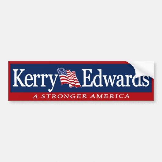 Kerry Edwards '04 John Kerry 2004 Bumpersticker (Voorkant)