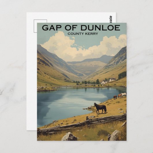 Kerry Gap van Dunloe Briefkaart (Voorkant / Achterkant)