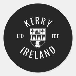 Kerry Ireland County Pride Gaelic Football en Hur Ronde Sticker