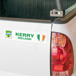 Kerry Ireland Crest en Irish Flag Bumpersticker