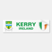 Kerry Ireland Crest en Irish Flag Bumpersticker (Voorkant)