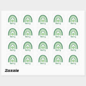 Kerry Name Clover Boho Rainbow Vierkante Sticker (Vel)