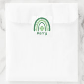 Kerry Name Clover Boho Rainbow Vierkante Sticker (Tas)