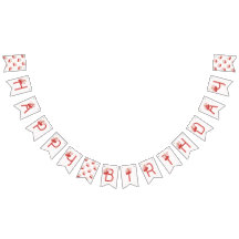 Kers 1e verjaardagsfeestbanner