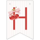 Kers 1e verjaardagsfeestbanner vlaggetjes (Tweede vlag)