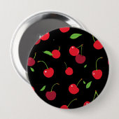 Kers 2 ronde button 4,0 cm (Voorkant /achterkant)