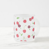 Kers 4 matglas koffiemok (Voorkant rechts)