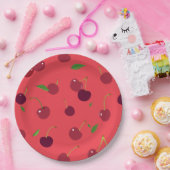 Kers 5 papieren bordje (Feest)