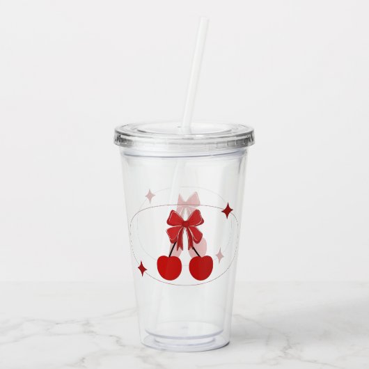 Kers Acryl Drinkbeker (Achterkant)