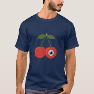 Kers Alien – Cute Surrealistische Fruit Kunst T-shirt
