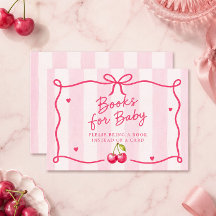 Kers Baby Shower Boeken voor Baby
