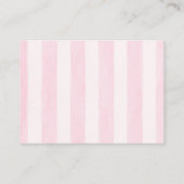 Kers Baby Shower Luier Raffle Informatiekaartje (Achterkant)