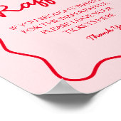 Kers Baby Shower Luier Raffle Poster (Hoek)