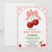 Kers baby shower uitnodiging (Voorkant / Achterkant)