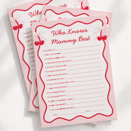 Kers Baby Shower Wie Kent Moeders Best Speelkaart Kaart