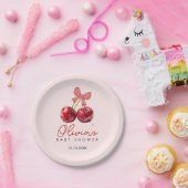 Kers Babyshower Papieren Borden voor Meisjesfeest Bordje (Feest)