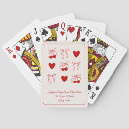 Kers Bachelorette Feestspel Speelkaart Favorieten Pokerkaarten