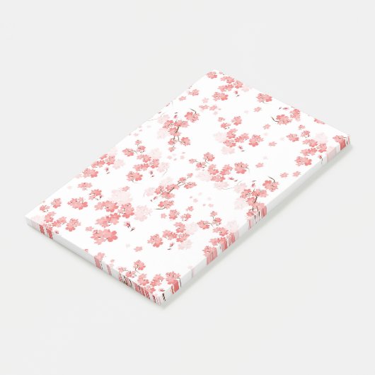 Kers bloem 2 post-it® notes (Schuin)