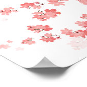 Kers bloem 2 poster (Hoek)